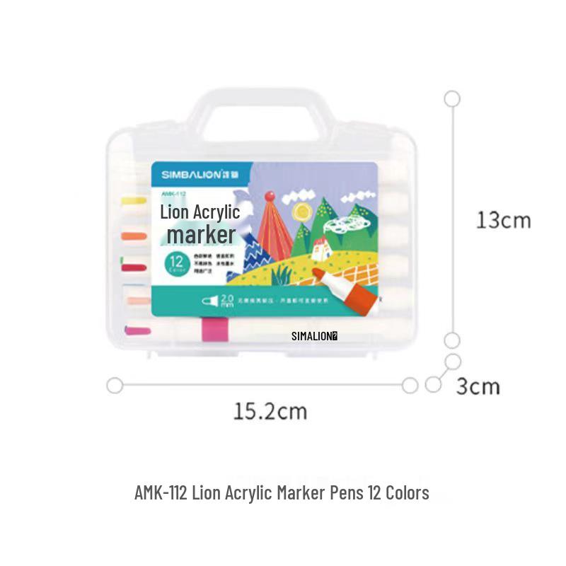 Lion Kid-Safe Stackable Washable Acrylic Markers for Elementary Art Projects
Lion Kid-Safe Stackable Washable Acrylic Markers for Elementary Art Projects