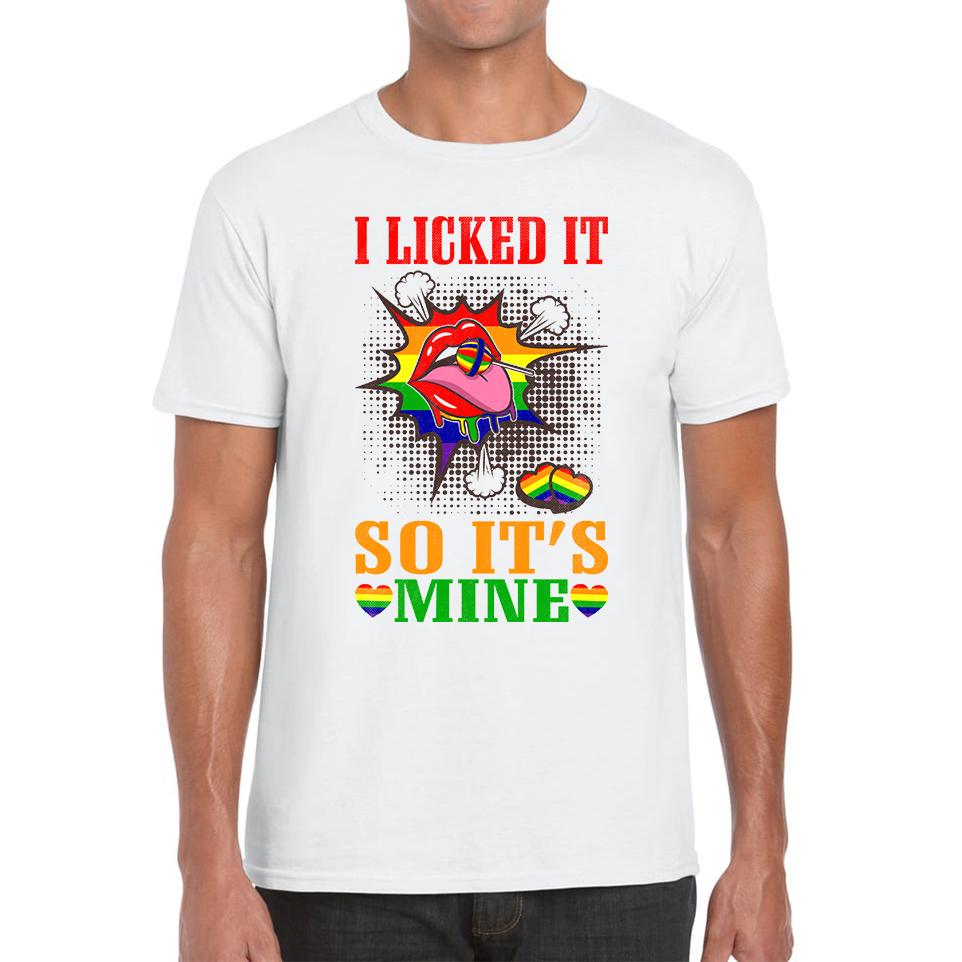 I Licked It So It s Mine LGBT Unisex Mens T Shirt Womens Tops Tees 4XL
I Licked It So It s Mine LGBT Unisex Mens T Shirt Womens Tops Tees 4XL