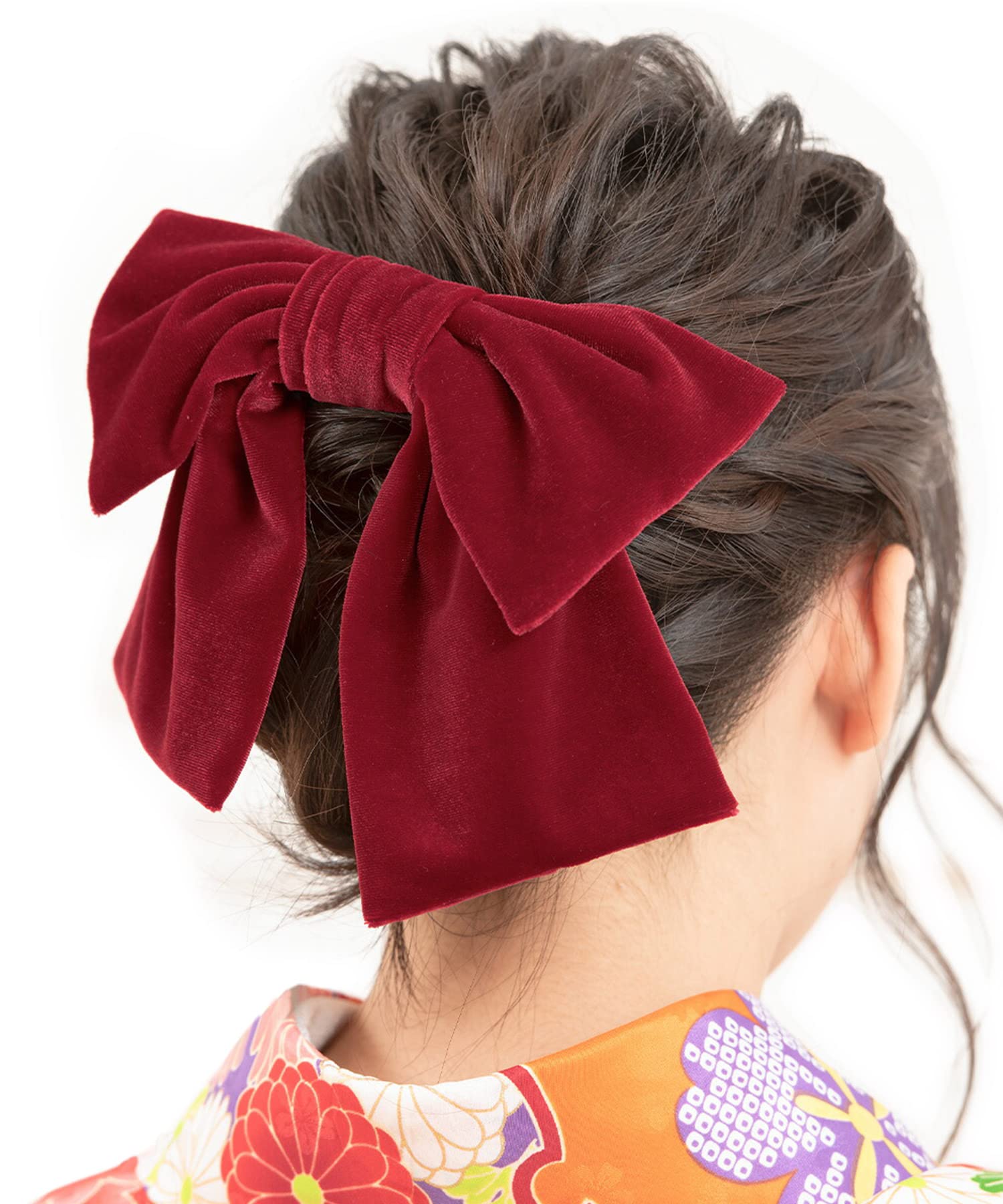 Soubien Hair Ornament for Ceremonies and Red Solid Velvet Suitable for Both Japanese and Western Hair Made in Japan Coming-of-Age Graduations, Ribbon,
Soubien Hair Ornament for Ceremonies and Red Solid Velvet Suitable for Both Japanese and Western Hair Made in Japan Coming-of-Age Graduations, Ribbon,