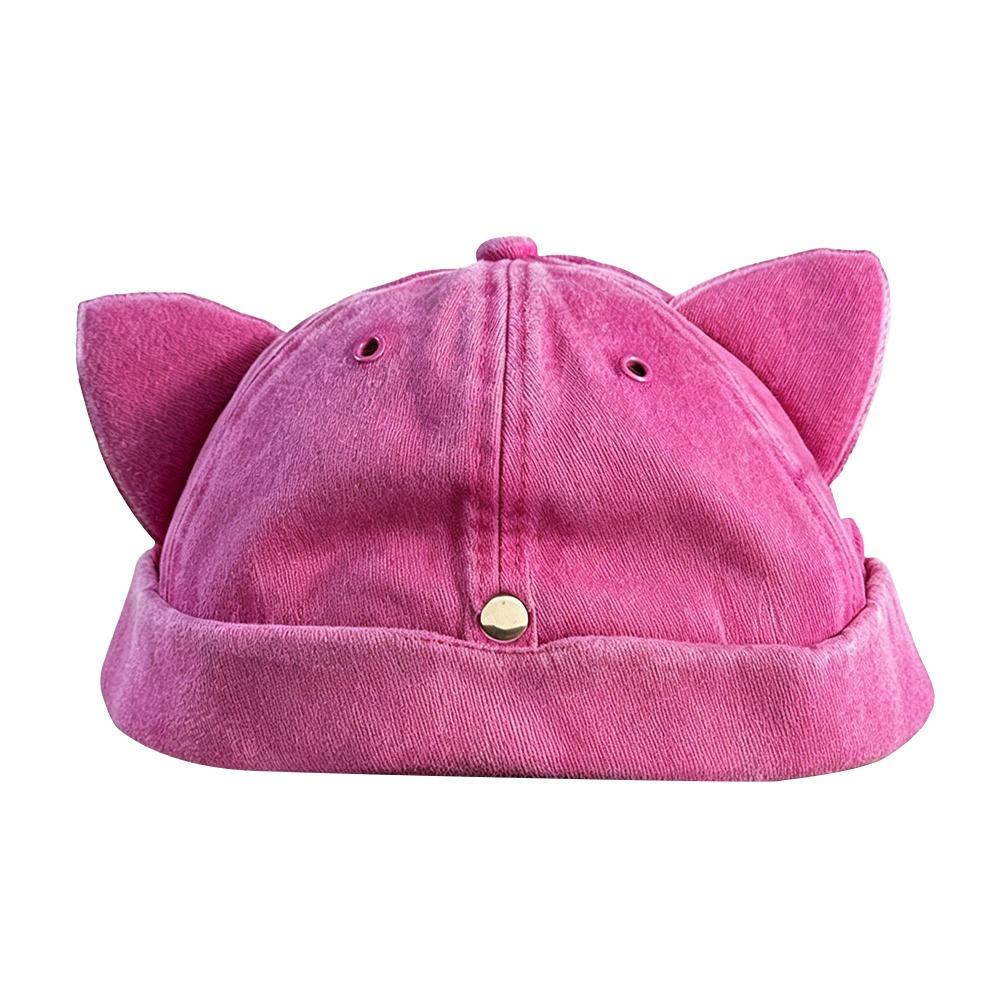Sun protection Cat Ears Brimless Hat Adjustable Sun Hats Cute Beanie Hat рожевий червоний колір
Sun protection Cat Ears Brimless Hat Adjustable Sun Hats Cute Beanie Hat рожевий червоний колір