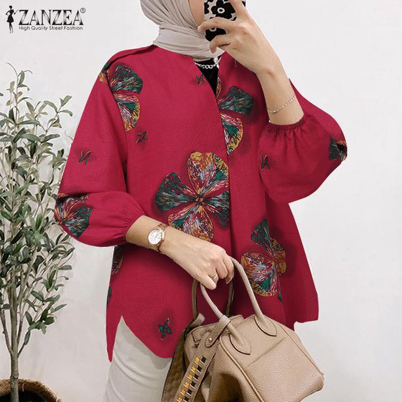 ZANZEA Женская повседневная свободная блузка с v-образным вырезом и рукавами 3/4 с цветочным принтом
ZANZEA Женская повседневная свободная блузка с v-образным вырезом и рукавами 3/4 с цветочным принтом