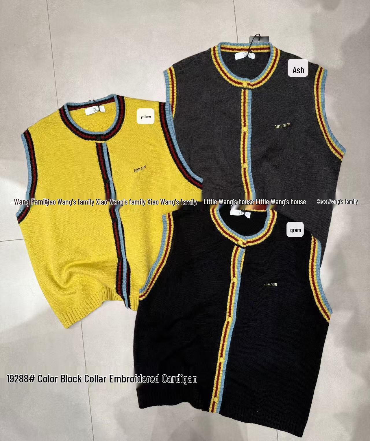 Зимний вязаный жилет большого размера в корейском стиле с вышивкой и цветными блоками от Сяо Вана One Size серый
Зимний вязаный жилет большого размера в корейском стиле с вышивкой и цветными блоками от Сяо Вана One Size серый