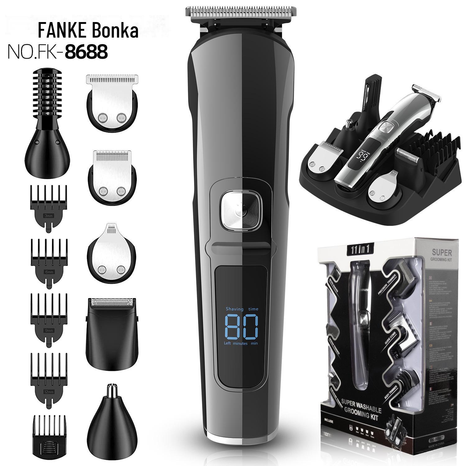 Multifunctional Electric Hair Clipper Set with Digital Display, Shaver, and Hairdressing Scissors Non-LCD stand-alone
Multifunctional Electric Hair Clipper Set with Digital Display, Shaver, and Hairdressing Scissors Non-LCD stand-alone