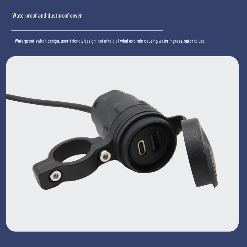 Dual Port USB-C Fast Charger for Electric Vehicles & Motorcycles - 2.4A
Dual Port USB-C Fast Charger for Electric Vehicles & Motorcycles - 2.4A