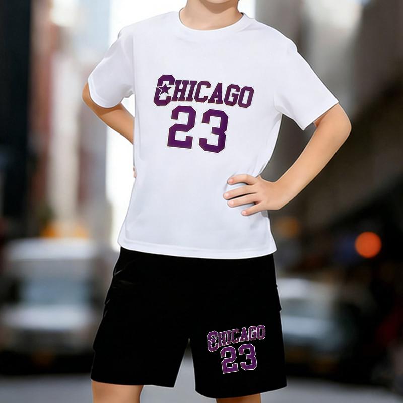 Boys 2 Piece Chicago Printed Outfit, Short Sleeve T-Shirt and Shorts Set for Kids Age 5-14,Black and White Sporty Casual Summer Clothes 13-14 Years білий
Boys 2 Piece Chicago Printed Outfit, Short Sleeve T-Shirt and Shorts Set for Kids Age 5-14,Black and White Sporty Casual Summer Clothes 13-14 Years білий