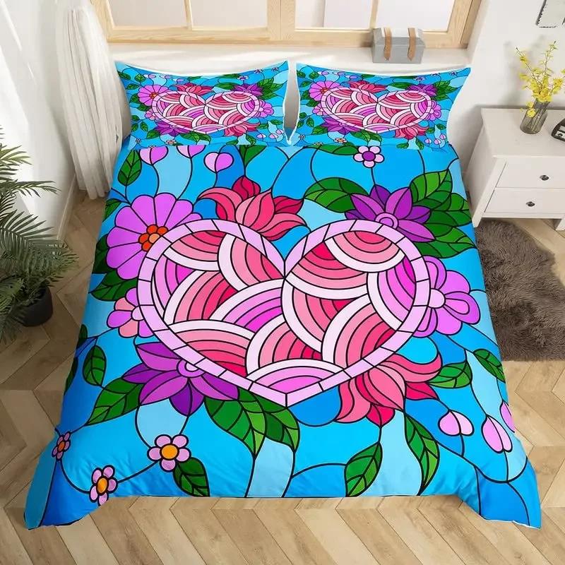 Retro Hipie Heart Soft Duvet Cover Set Abstract Flower Beding Set Microfiber Warm Comforter Cover Twin King-Sized Dimensionsd Dimensions For Young 120*200cm Single
Retro Hipie Heart Soft Duvet Cover Set Abstract Flower Beding Set Microfiber Warm Comforter Cover Twin King-Sized Dimensionsd Dimensions For Young 120*200cm Single