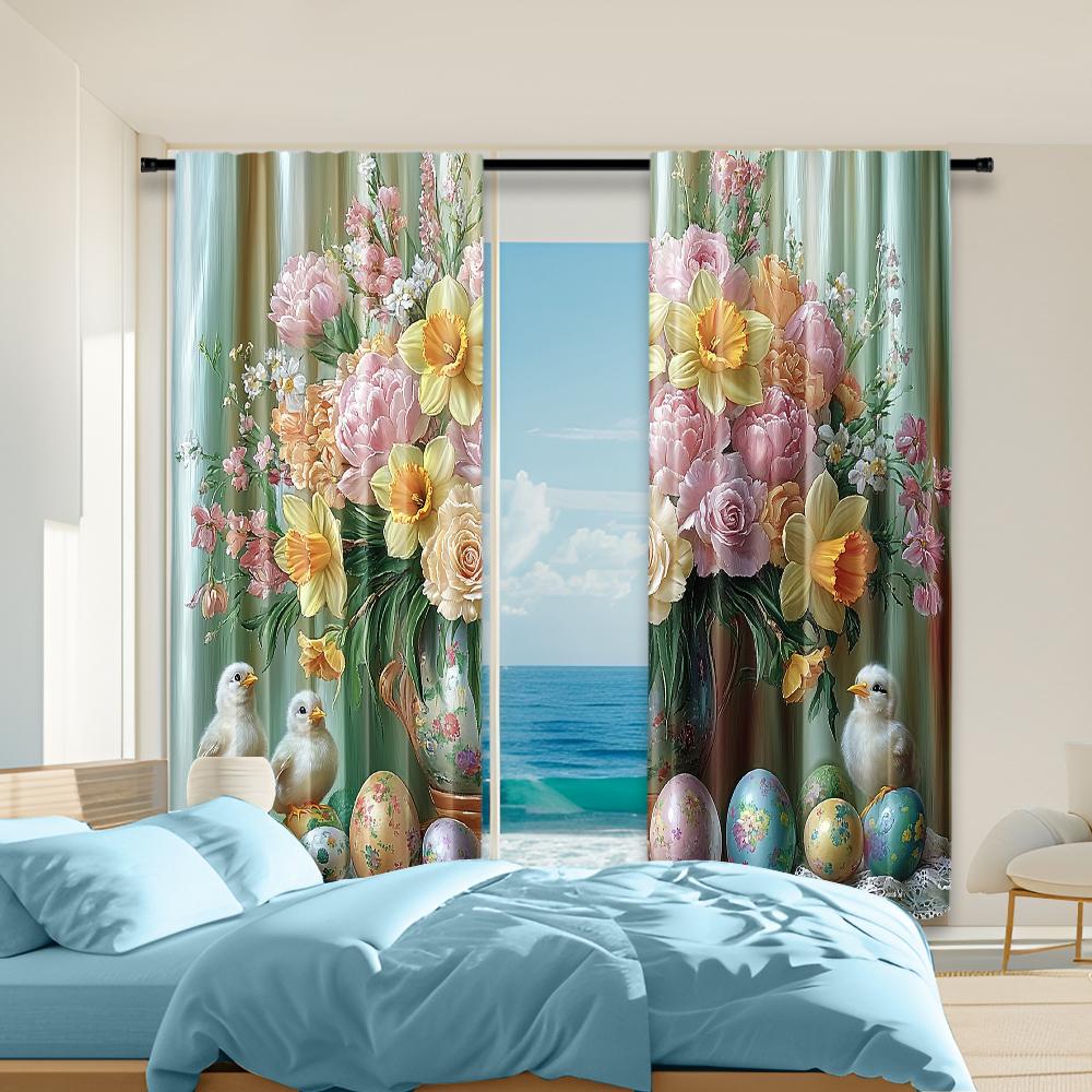 Set Of 2 Versatile Polyester Transparent Curtains Home Decoration Floral Chick Egg Use Bedrooms Living Rooms Made Room Window Treatment W100*H70(CM)-Grommet top&1PCS
Set Of 2 Versatile Polyester Transparent Curtains Home Decoration Floral Chick Egg Use Bedrooms Living Rooms Made Room Window Treatment W100*H70(CM)-Grommet top&1PCS