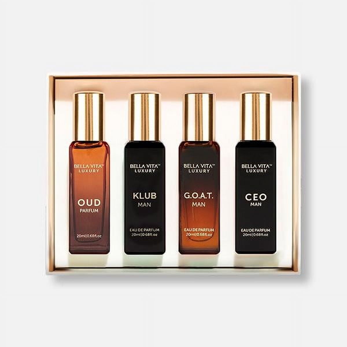 Bella Vita Organic Man Perfume Gift Set for Men, Luxury Scent with Long Lasting Fragrance, 4x20 ml Perfumes
Bella Vita Organic Man Perfume Gift Set for Men, Luxury Scent with Long Lasting Fragrance, 4x20 ml Perfumes
