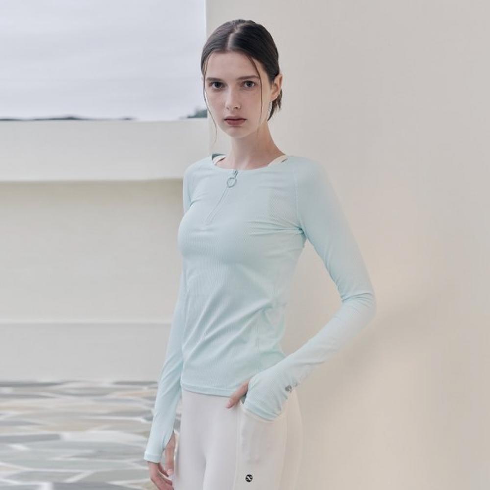 Huit New Zipper Rib Round Long Sleeve Tee Htwtl2k12t BK/S
Huit New Zipper Rib Round Long Sleeve Tee Htwtl2k12t BK/S
