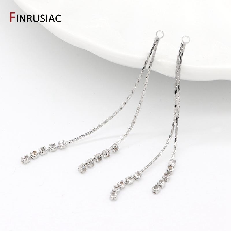 Earring Making Supplies 14K Gold Plated Brass Zircon Tassel Pendants For Making Earrings Accessories 2 pieces
Earring Making Supplies 14K Gold Plated Brass Zircon Tassel Pendants For Making Earrings Accessories 2 pieces