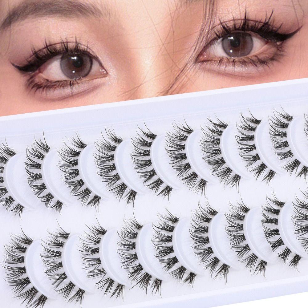 Wispy Manga Lashes Thai Makeup False Lashes Anime Eyelashes with Clear Band Faux Mink Lashes Y18
Wispy Manga Lashes Thai Makeup False Lashes Anime Eyelashes with Clear Band Faux Mink Lashes Y18
