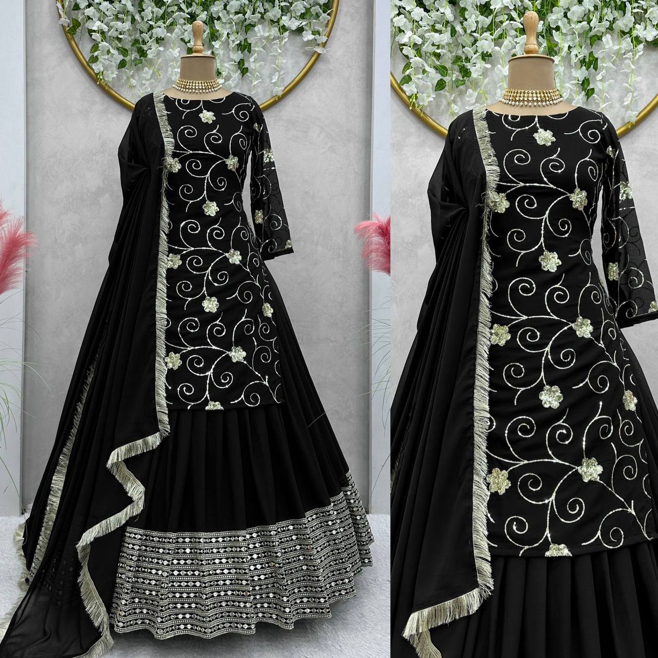 Эксклюзивный топ жоржетта с вышивкой Lehenga и Dupatta Sequence для женщин, пакистанский свадебный топ Lehenga, длинный топ Lehenga, свадебный топ
Эксклюзивный топ жоржетта с вышивкой Lehenga и Dupatta Sequence для женщин, пакистанский свадебный топ Lehenga, длинный топ Lehenga, свадебный топ