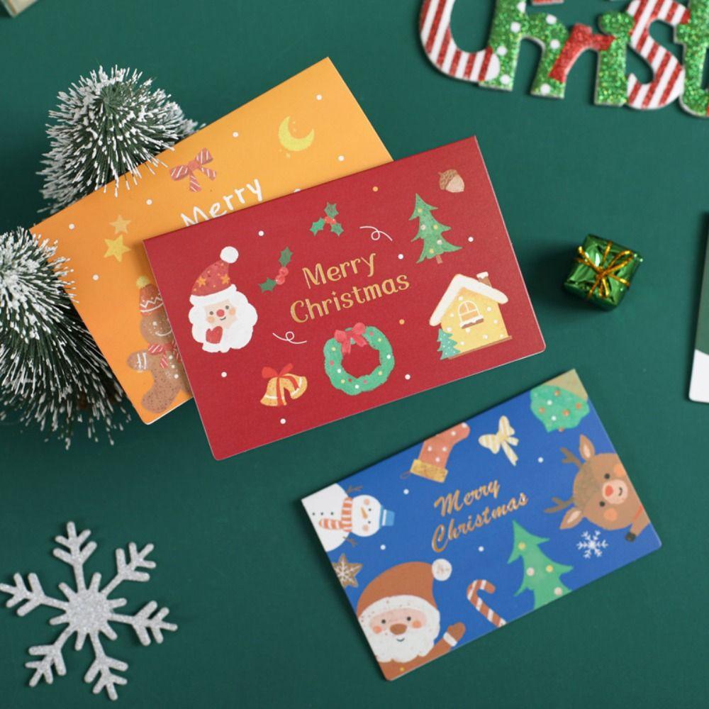 10 шт. Рождественская поздравительная открытка с Санта-Клаусом, желающая поблагодарить, открытка с благословением, открытка с сообщением Style D(10pcs) 
10 шт. Рождественская поздравительная открытка с Санта-Клаусом, желающая поблагодарить, открытка с благословением, открытка с сообщением Style D(10pcs)