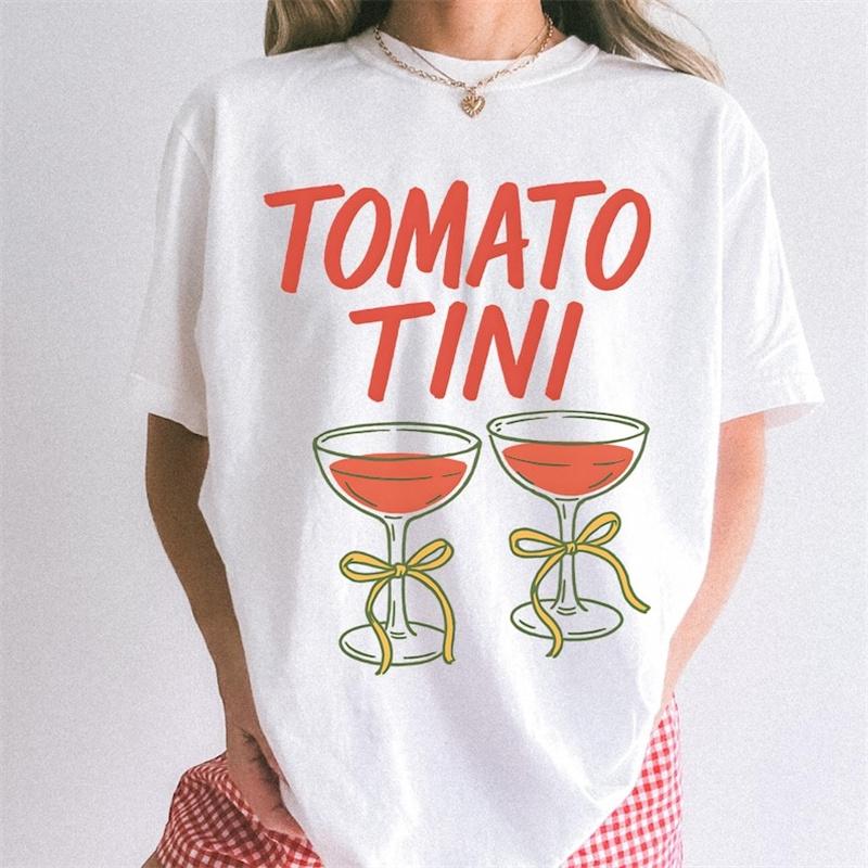 Cocktail pattern printed cartoon Tshirt short sleeved round neck casual summer fashion street minimalist style Womens Tshirt S
Cocktail pattern printed cartoon Tshirt short sleeved round neck casual summer fashion street minimalist style Womens Tshirt S