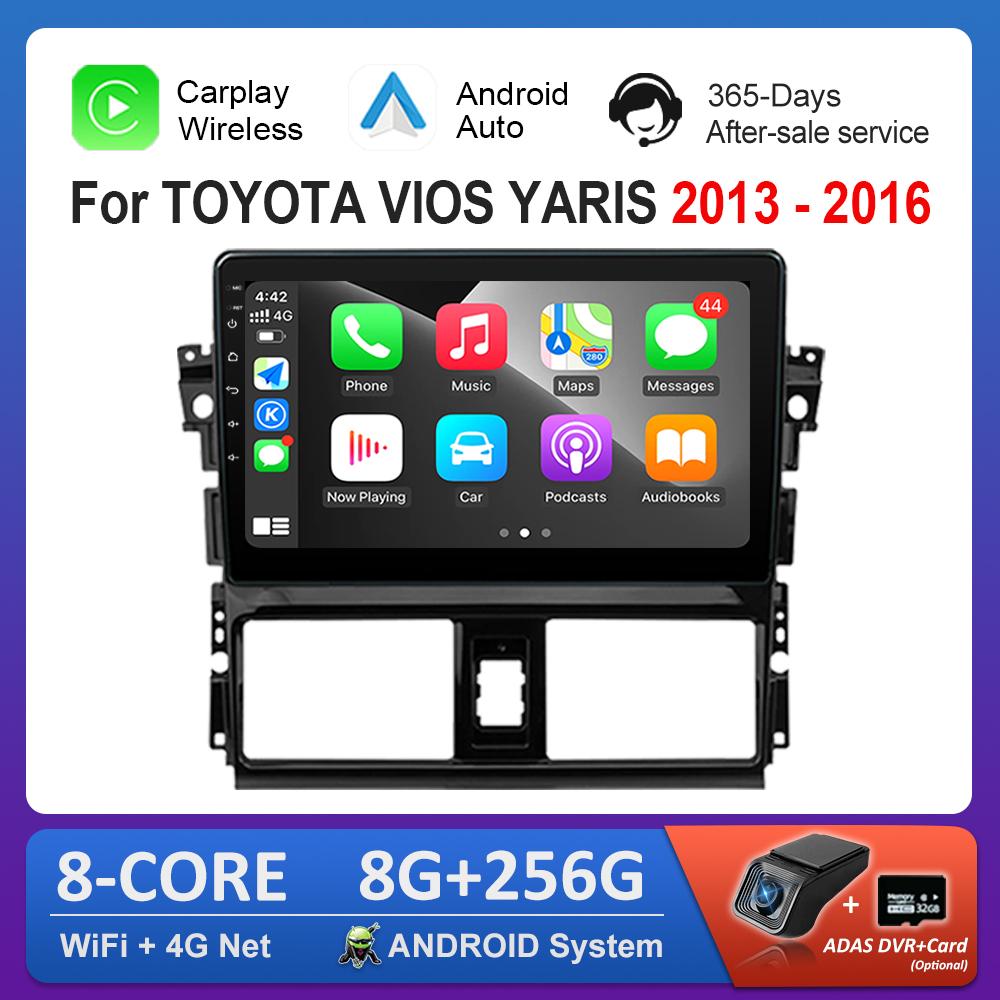 for TOYOTA VIOS YARIS 2013 - 2016 Android System Car Video Multimedia Player GPS 10 IPS Screen 4G Bluetooth WiFi Auto Tools
for TOYOTA VIOS YARIS 2013 - 2016 Android System Car Video Multimedia Player GPS 10 IPS Screen 4G Bluetooth WiFi Auto Tools