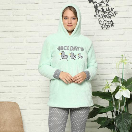 Akbeniz Welsoft Fleece Hooded Tights Women Pyjamas Set 8087 Флисовые колготки с капюшоном
Akbeniz Welsoft Fleece Hooded Tights Women Pyjamas Set 8087 Флисовые колготки с капюшоном