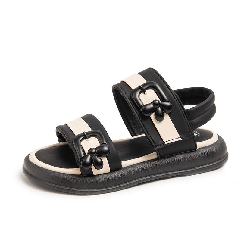 Beige/black Square Buckle Anti Slip Soft Sole Close Toe Girls Sandals Summer PU Outdoor Fashion Sandals for Girls Sizes 26-36 36
Beige/black Square Buckle Anti Slip Soft Sole Close Toe Girls Sandals Summer PU Outdoor Fashion Sandals for Girls Sizes 26-36 36