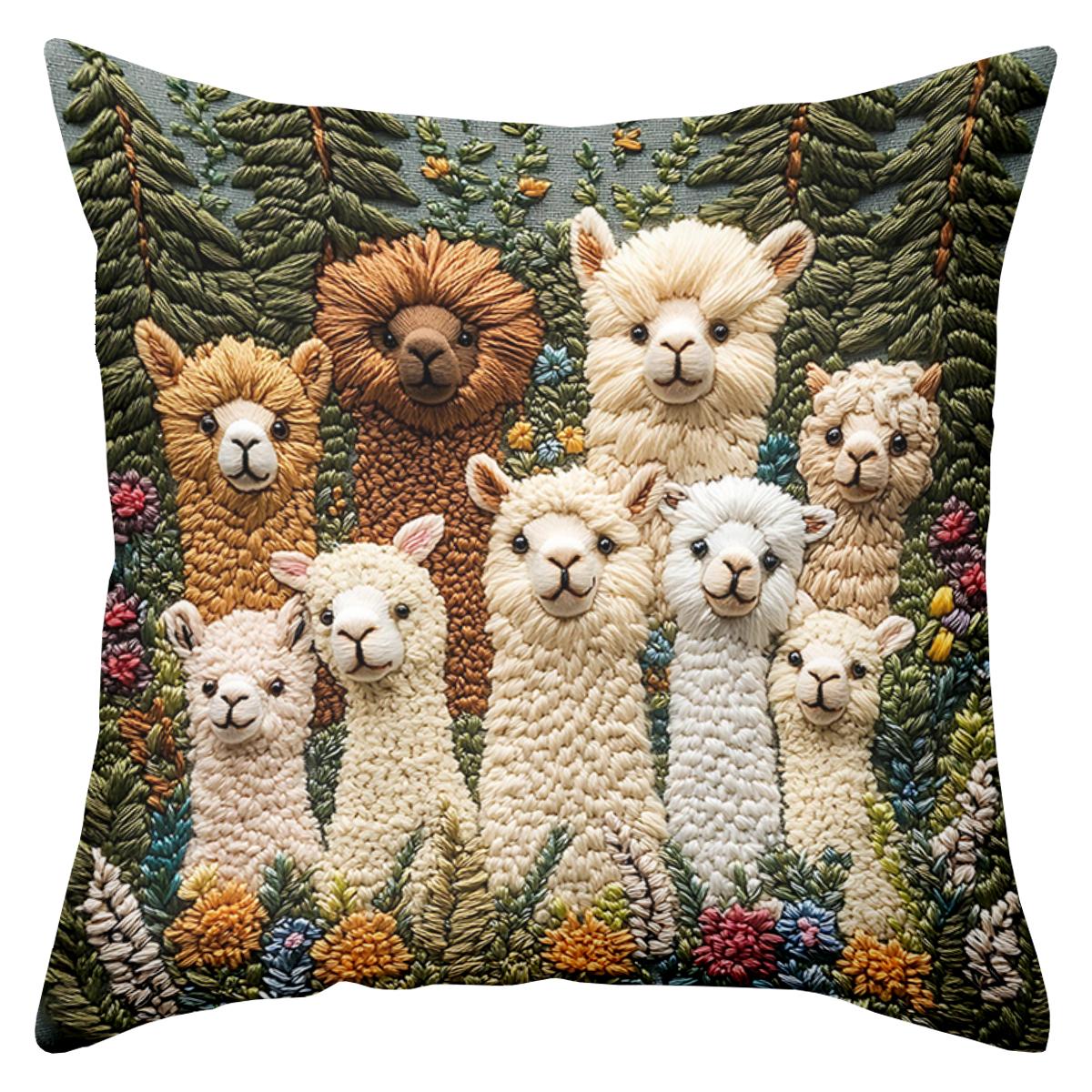 2D плоская печать Милый узор ламы 2D плоская печать Наволочка для декоративной подушки из полиэстера, чехол для диванной декоративной подушки 16x16Inch
2D плоская печать Милый узор ламы 2D плоская печать Наволочка для декоративной подушки из полиэстера, чехол для диванной декоративной подушки 16x16Inch