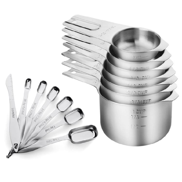 Durable Stainless Steel Measuring Spoon Kitchen Measuring Set With Engraved Scale For Baking And Cooking Essential
Durable Stainless Steel Measuring Spoon Kitchen Measuring Set With Engraved Scale For Baking And Cooking Essential