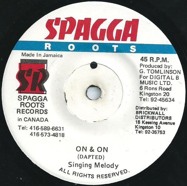 7-дюймовая пластинка SINGING MELODY - On & On NONE Spragga Roots 1998 Ямайка Регги, Ска и Даб Б/У
7-дюймовая пластинка SINGING MELODY - On & On NONE Spragga Roots 1998 Ямайка Регги, Ска и Даб Б/У