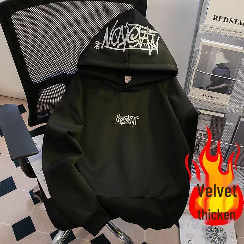 Unisex Gray Embroidered Hooded Sweatshirt - Trendy Autumn/Winter Loose Fit with Fleece. L чорний
Unisex Gray Embroidered Hooded Sweatshirt - Trendy Autumn/Winter Loose Fit with Fleece. L чорний