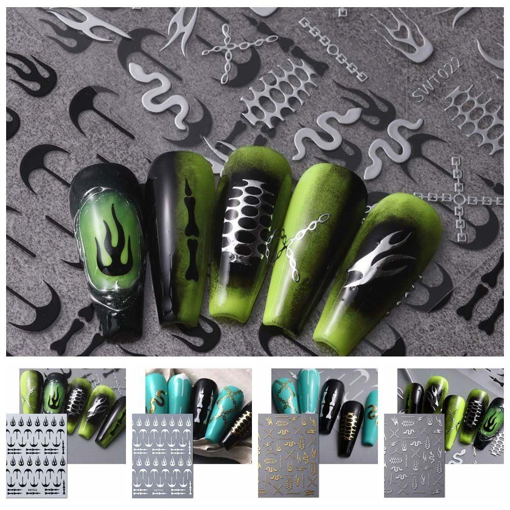 4Pcs/set Flame Pattern Halloween Bone Nail Stickers Halloween Flame Nail Decals Manicurist 4Pcs/set
4Pcs/set Flame Pattern Halloween Bone Nail Stickers Halloween Flame Nail Decals Manicurist 4Pcs/set