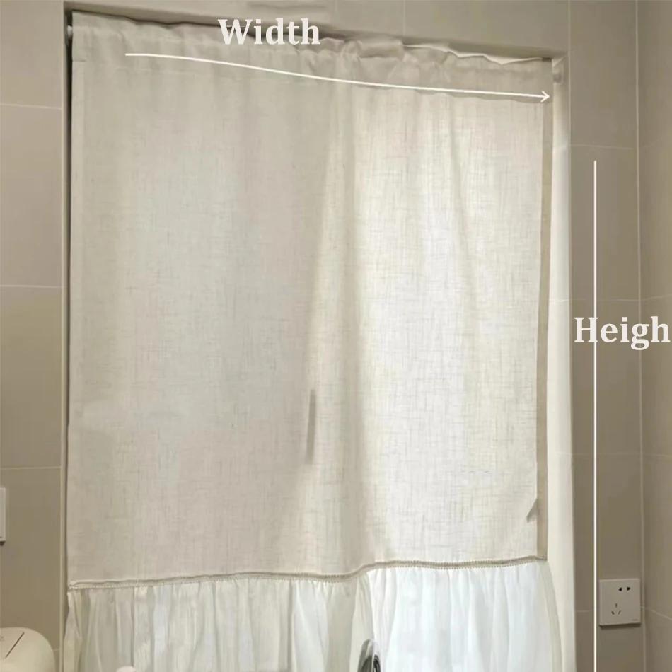 Linen Blending Spliced chiffon Curtains Road Pocket Shade Curtain for Kitchen Bedroom Living Room Bay Window Cabinet Curtain w60x90cm&Rod Pocket
Linen Blending Spliced chiffon Curtains Road Pocket Shade Curtain for Kitchen Bedroom Living Room Bay Window Cabinet Curtain w60x90cm&Rod Pocket