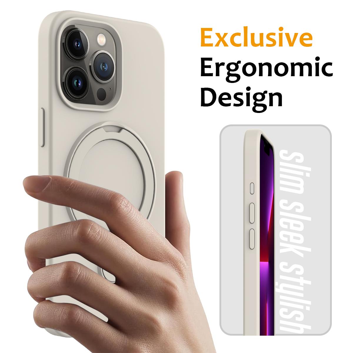 For iPhone 16 Pro Max Case Compatible with MagSafe Kickstand PC+Silicone Phone Cover Antique White
For iPhone 16 Pro Max Case Compatible with MagSafe Kickstand PC+Silicone Phone Cover Antique White