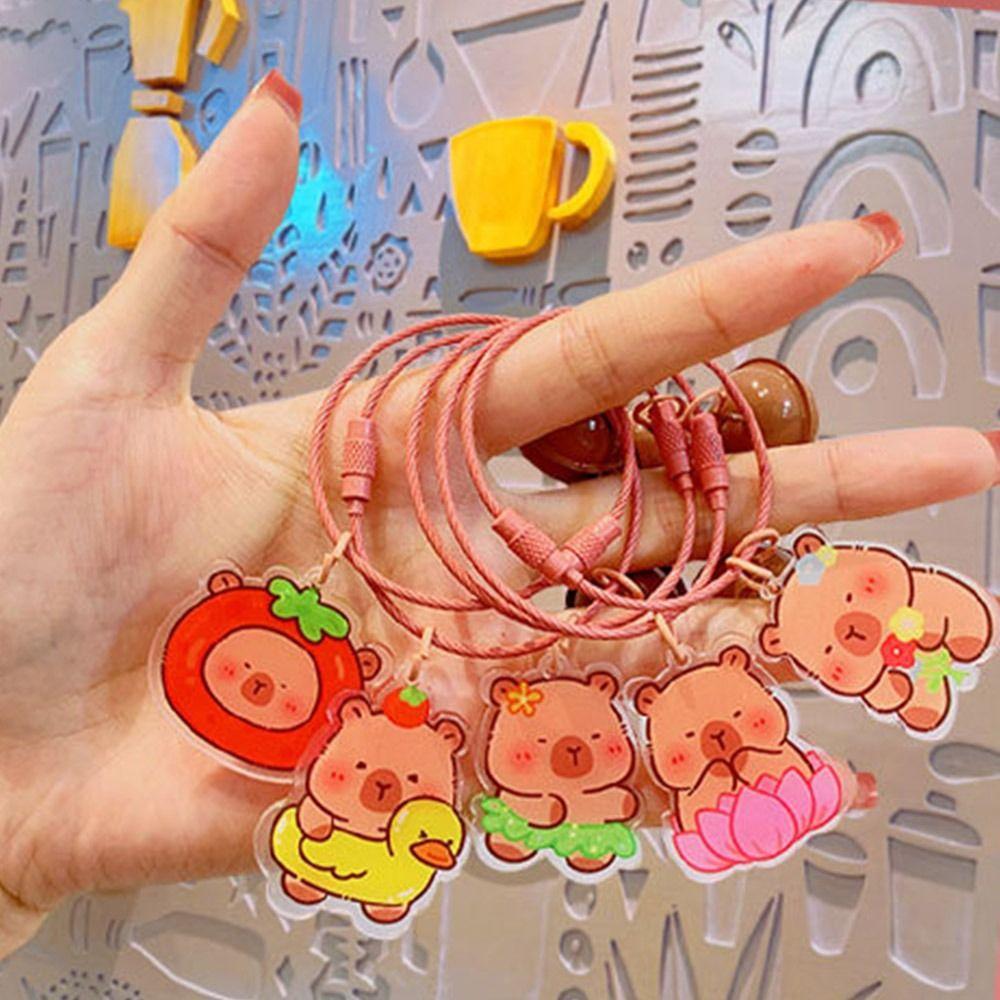 Creative Capibara Bag Hanging Capybara Kapibara Keyring Capybara Acrylic Keychain Car Key Pendant Style3
Creative Capibara Bag Hanging Capybara Kapibara Keyring Capybara Acrylic Keychain Car Key Pendant Style3