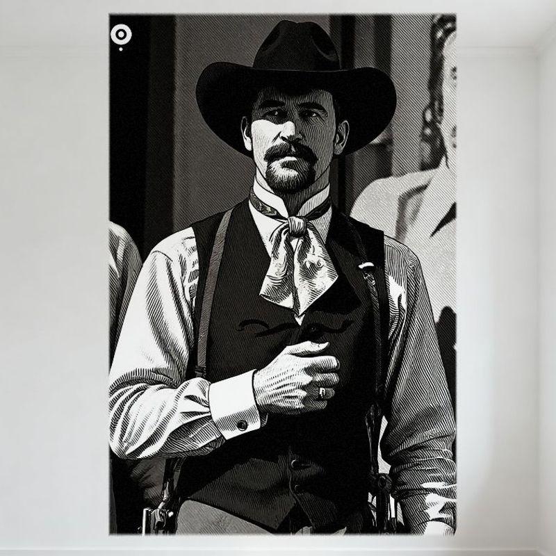 Vintage Western Cowboy Man Tin Sign - Black White Illustration with Mustache Goatee for Bar Cafe Home Man Cave Decor 20x30cm(7.8x11.8inch)
Vintage Western Cowboy Man Tin Sign - Black White Illustration with Mustache Goatee for Bar Cafe Home Man Cave Decor 20x30cm(7.8x11.8inch)