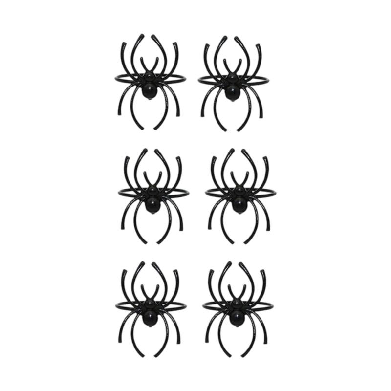 Pack of 6 Elegant Spiders Designs Napkin Rings Holders Halloween Kitchen Decoration With Rustproof Metal Finish
Pack of 6 Elegant Spiders Designs Napkin Rings Holders Halloween Kitchen Decoration With Rustproof Metal Finish