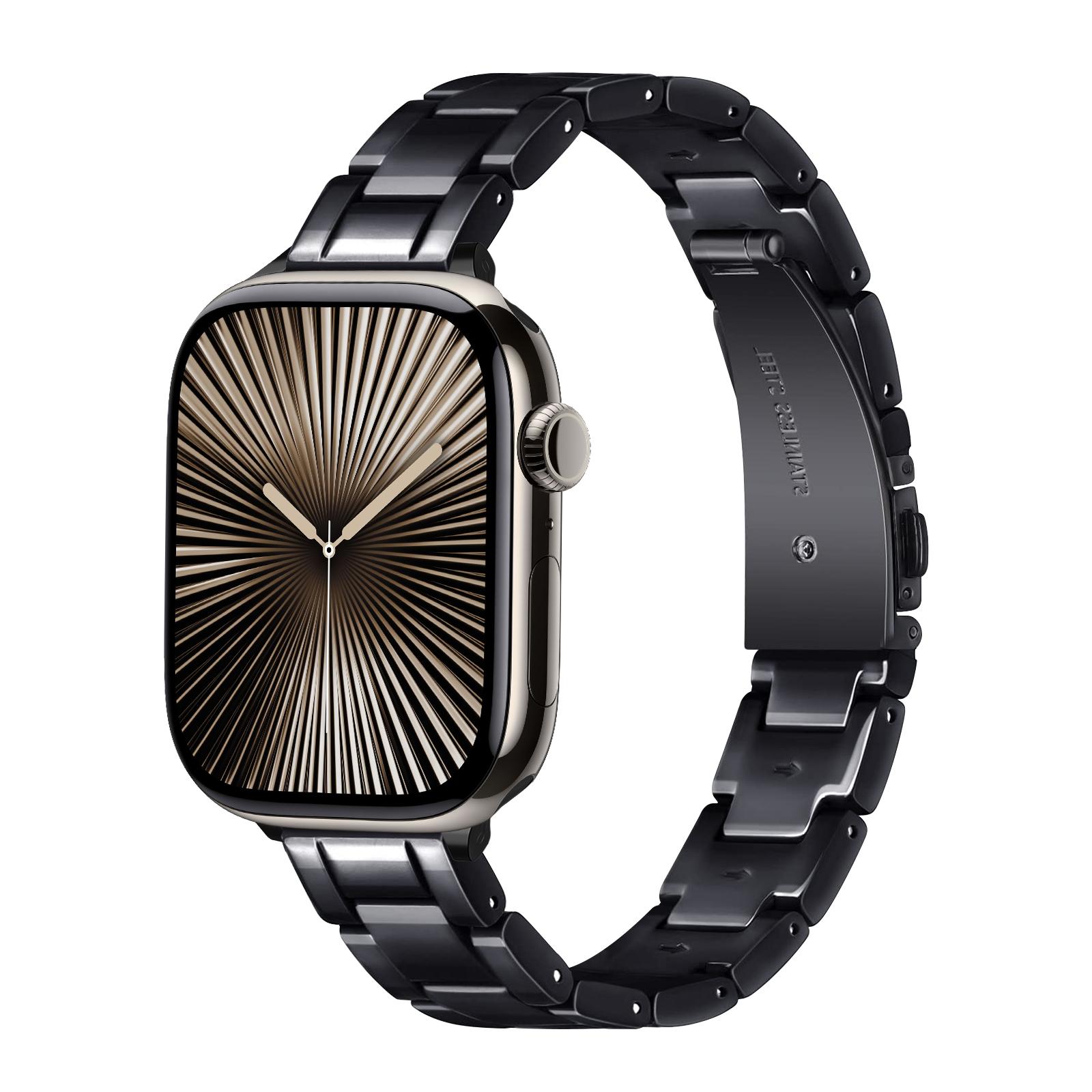 Тонкие ремешки для Apple Watch band 40 мм 41 мм 44 мм 45 мм 49 мм 46 мм 42 мм correa Смоляной браслет iwatch Серия 10 9 8 7 6 3 SE ultra 2 S10 42-38 40 41 mm чёрный
Тонкие ремешки для Apple Watch band 40 мм 41 мм 44 мм 45 мм 49 мм 46 мм 42 мм correa Смоляной браслет iwatch Серия 10 9 8 7 6 3 SE ultra 2 S10 42-38 40 41 mm чёрный
