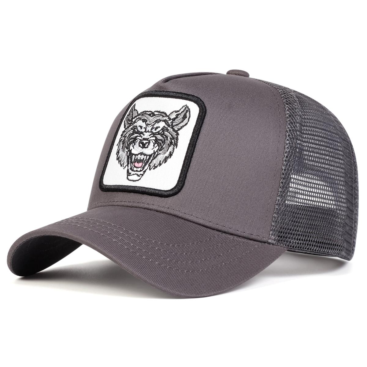 Весенне-летняя дышащая кепка с вышивкой в виде головы волка, модная унисекс-бейсболка с сеткой, солнцезащитные кепки для походов, кепки для гольфа темно серый
Весенне-летняя дышащая кепка с вышивкой в виде головы волка, модная унисекс-бейсболка с сеткой, солнцезащитные кепки для походов, кепки для гольфа темно серый