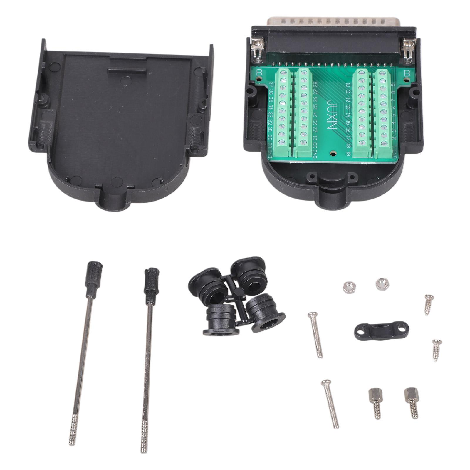 Low Profile DB37 RS232 To 37 Pin Adapter Connector Includes Dustproof Tail Tubes And Secure Cable Clamps
Low Profile DB37 RS232 To 37 Pin Adapter Connector Includes Dustproof Tail Tubes And Secure Cable Clamps