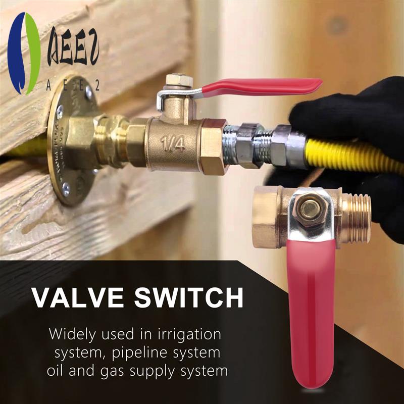 AEE2-8PCS 1/4 Inch Heavy Duty Brass Ball Valve Shut Off Switch Male And Female NPT Thread Pipe Fitting
AEE2-8PCS 1/4 Inch Heavy Duty Brass Ball Valve Shut Off Switch Male And Female NPT Thread Pipe Fitting