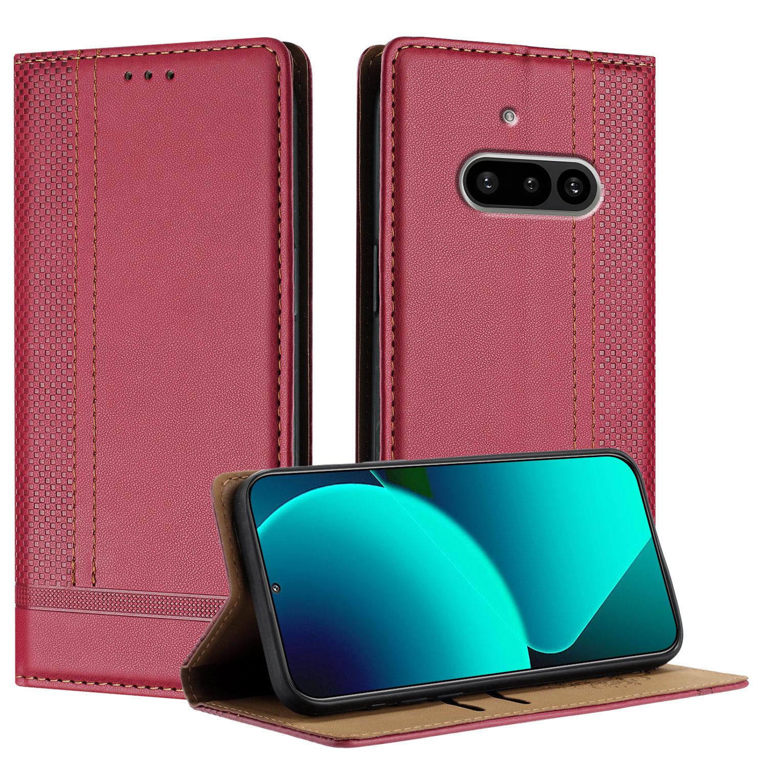 For Nothing Phone (3a) Case L-Shaped Grid Pattern Leather Stand Phone Cover with Card Slots Red
For Nothing Phone (3a) Case L-Shaped Grid Pattern Leather Stand Phone Cover with Card Slots Red