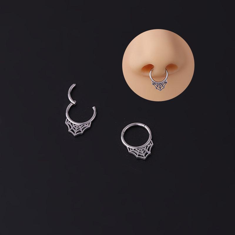 1.2MM Stainless Steel Spiderweb Seamless Closed Nose/Earring Ring, European & American Piercing Jewelry серебряный
1.2MM Stainless Steel Spiderweb Seamless Closed Nose/Earring Ring, European & American Piercing Jewelry серебряный