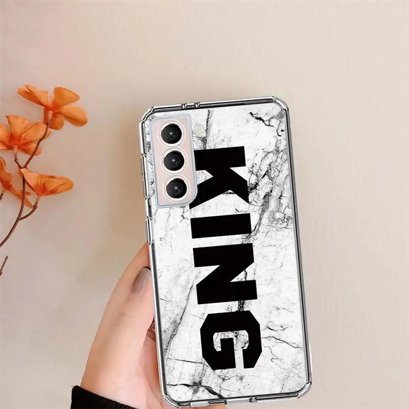 Чехол для телефона с короной QUEEN & KING для пар Samsung S24 FE Galaxy S22 Ultra S25 Edge S21 S23 FE S20 Plus Чехол-оболочка Coque Clear S Samsung S25
Чехол для телефона с короной QUEEN & KING для пар Samsung S24 FE Galaxy S22 Ultra S25 Edge S21 S23 FE S20 Plus Чехол-оболочка Coque Clear S Samsung S25