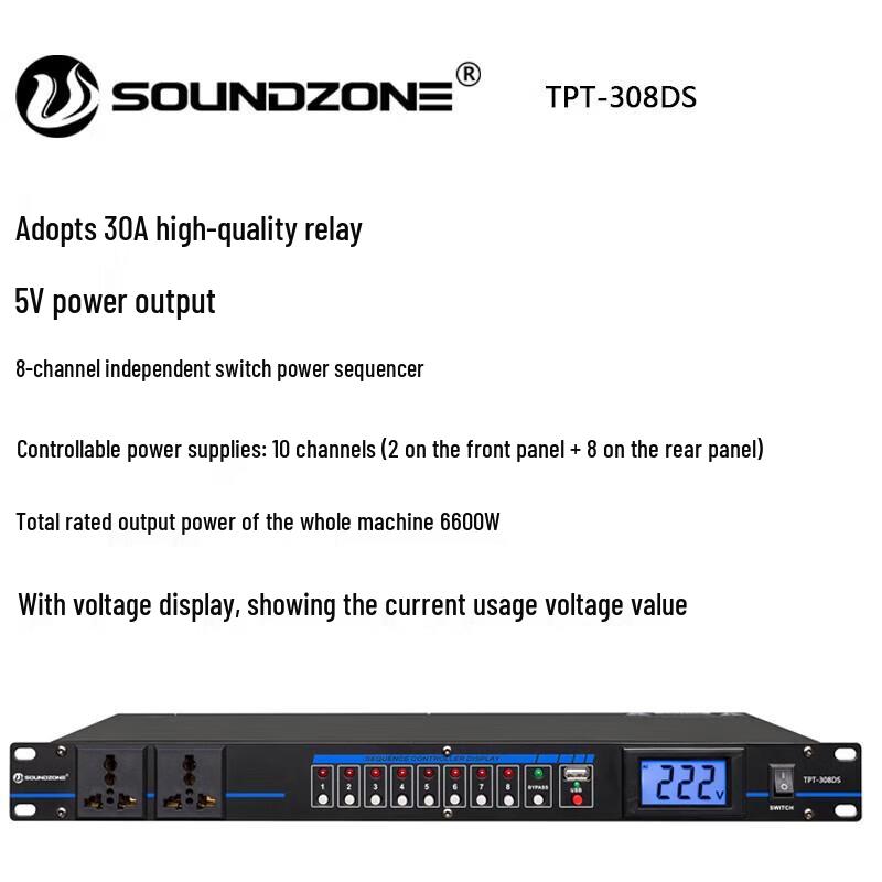 SOUNDZONE 10-Channel Power Sequencer
SOUNDZONE 10-Channel Power Sequencer