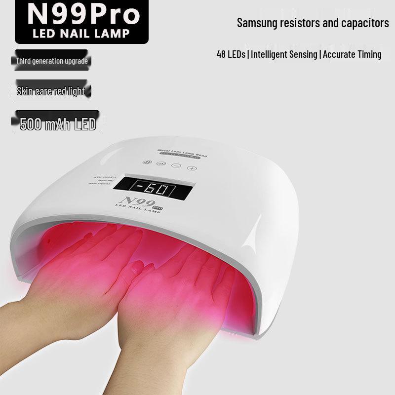 Светодиодная лампа для ногтей N99Pro для ухода за кожей, фототерапия красным светом, не затемняющая руки
Светодиодная лампа для ногтей N99Pro для ухода за кожей, фототерапия красным светом, не затемняющая руки
