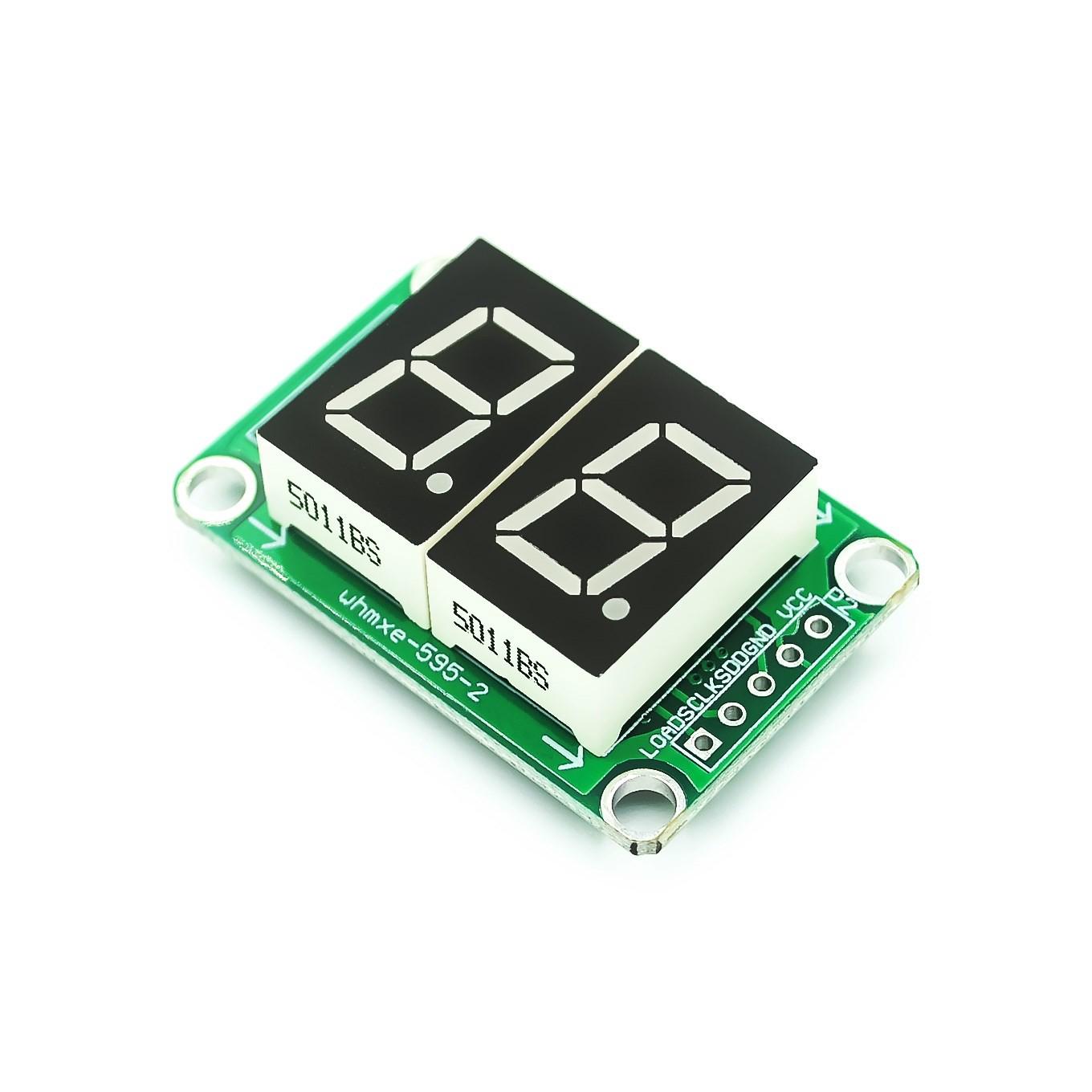 Red 74HC595 Static Driving 2 3 4 Segment Digital Display Module Seamless Can Series 0.5-inch 2-bright Red
Red 74HC595 Static Driving 2 3 4 Segment Digital Display Module Seamless Can Series 0.5-inch 2-bright Red