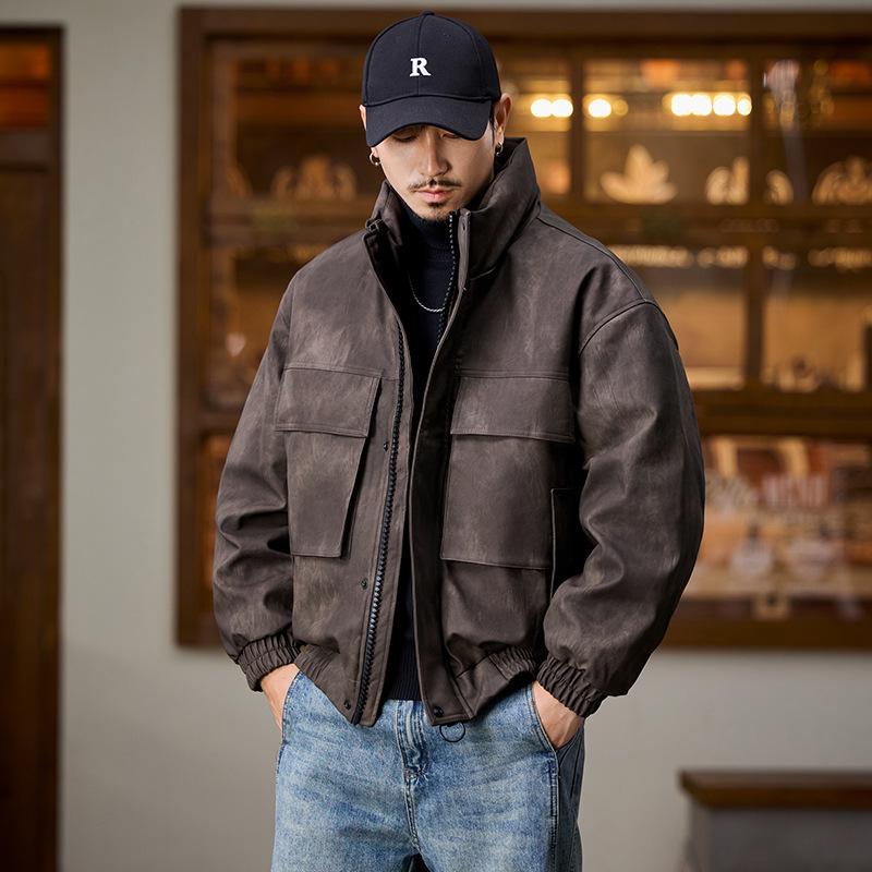 2026 Men s PU Leather Down Jacket - Trendy American Workwear with Large Pockets M for 50-60kg кофейный
2026 Men s PU Leather Down Jacket - Trendy American Workwear with Large Pockets M for 50-60kg кофейный