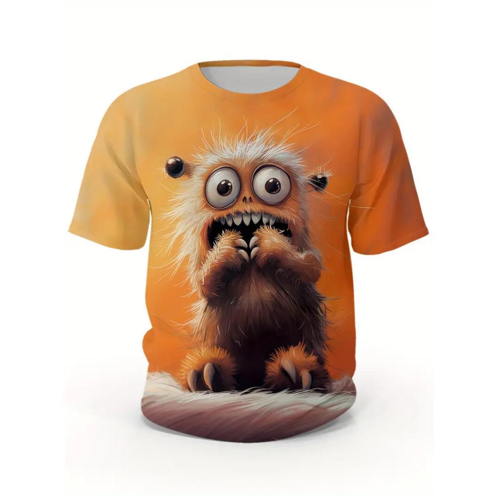 Men s T-shirt Funny Animal Graphic Print Casual Round Neck Short Sleeve Tops Street Fashion T Shirts Male Oversized Clothing S
Men s T-shirt Funny Animal Graphic Print Casual Round Neck Short Sleeve Tops Street Fashion T Shirts Male Oversized Clothing S