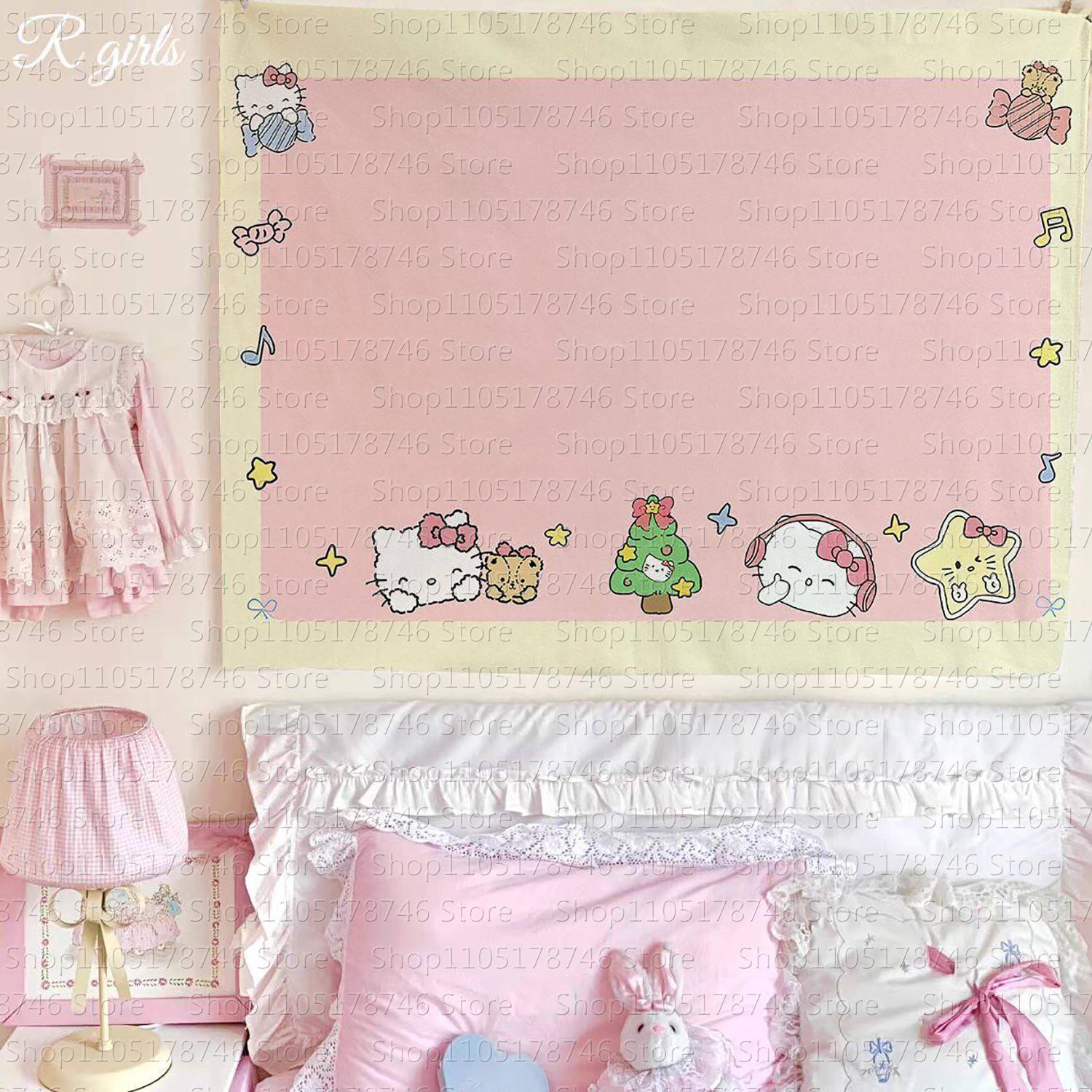 Adorable hello Kitty Pink Heart Tapestry Kawaii Anime Wall Hanging Decoration Girls Heart Printed Tapestry Super Cute Decor 74x94cm(29x37in)
Adorable hello Kitty Pink Heart Tapestry Kawaii Anime Wall Hanging Decoration Girls Heart Printed Tapestry Super Cute Decor 74x94cm(29x37in)