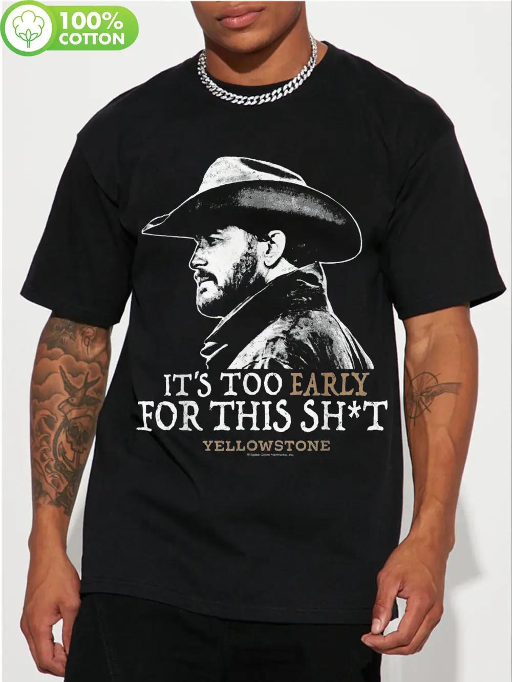 1pc It S Too Early for This Graphic Tee - Casual Cotton T-shirt with Cowboy Design L
1pc It S Too Early for This Graphic Tee - Casual Cotton T-shirt with Cowboy Design L
