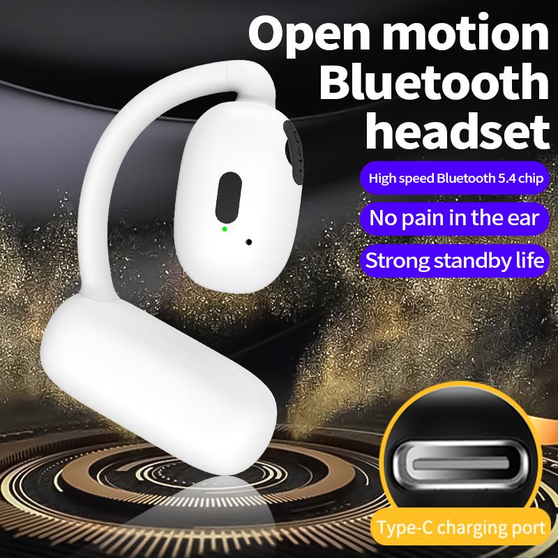 V21 Single Ear Rotating Hook Earphone OWS Bluetooth-compatible 5.4 Stereo Headphone White
V21 Single Ear Rotating Hook Earphone OWS Bluetooth-compatible 5.4 Stereo Headphone White