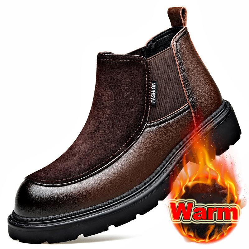 Fashion Winter Men Chelsea Boots British Style Man Work Boots Luxury Retro Slip-on Oxford Boot Man Plus Velvet Platform Shoes Snow Boots 44
Fashion Winter Men Chelsea Boots British Style Man Work Boots Luxury Retro Slip-on Oxford Boot Man Plus Velvet Platform Shoes Snow Boots 44