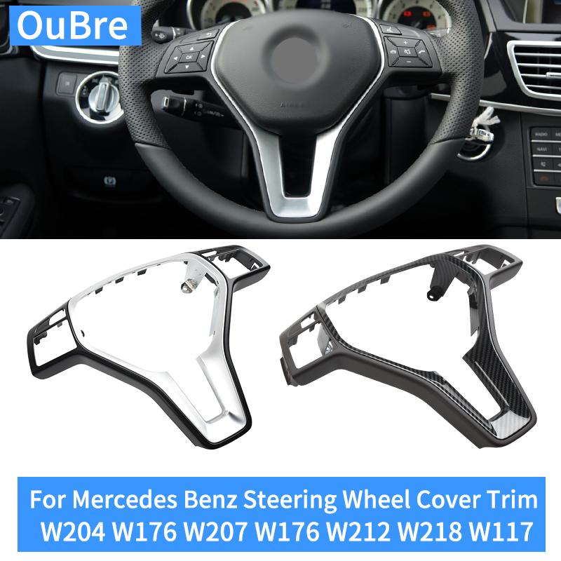 Car Steering Wheel Chromed Cover Trim Replacement For For Mercedes Benz W204 W176 W207 W176 W212 W218 W117 A B C E GLK GLA CLS Black and Carbon
Car Steering Wheel Chromed Cover Trim Replacement For For Mercedes Benz W204 W176 W207 W176 W212 W218 W117 A B C E GLK GLA CLS Black and Carbon