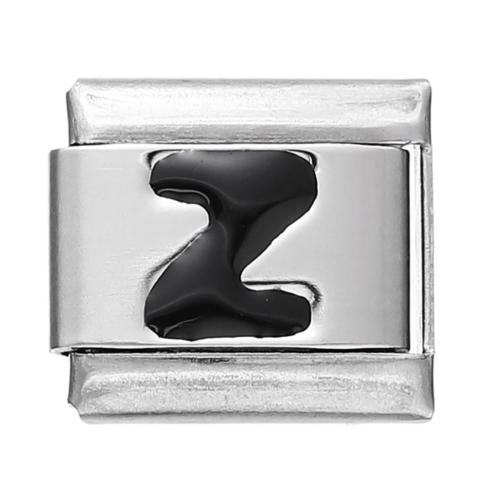 Fashion Black 26 English Letters Italian Charm Links Fit 9mm Stainless Steel Bracelet Making Women Men Jewelry Accessories
Fashion Black 26 English Letters Italian Charm Links Fit 9mm Stainless Steel Bracelet Making Women Men Jewelry Accessories