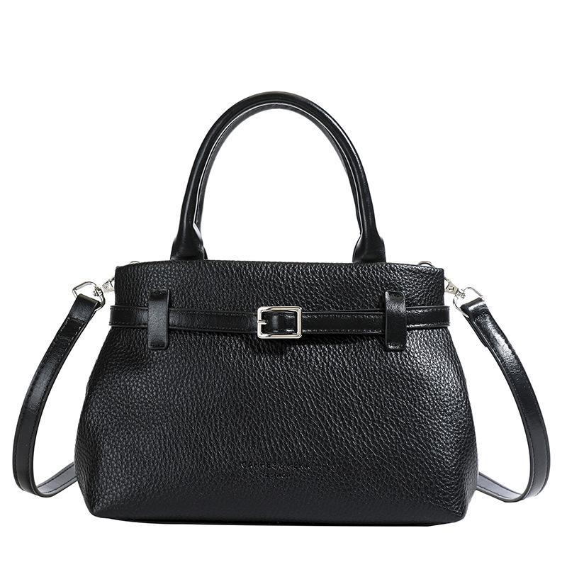 Корейская минималистичная ретро женская сумка через плечо - Весна 2025 чёрный